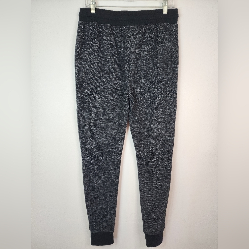 Forever 21 Men's Heathered Black Drawstring Jogger 2 Pockets Pants Size Small - Picture 2 of 10